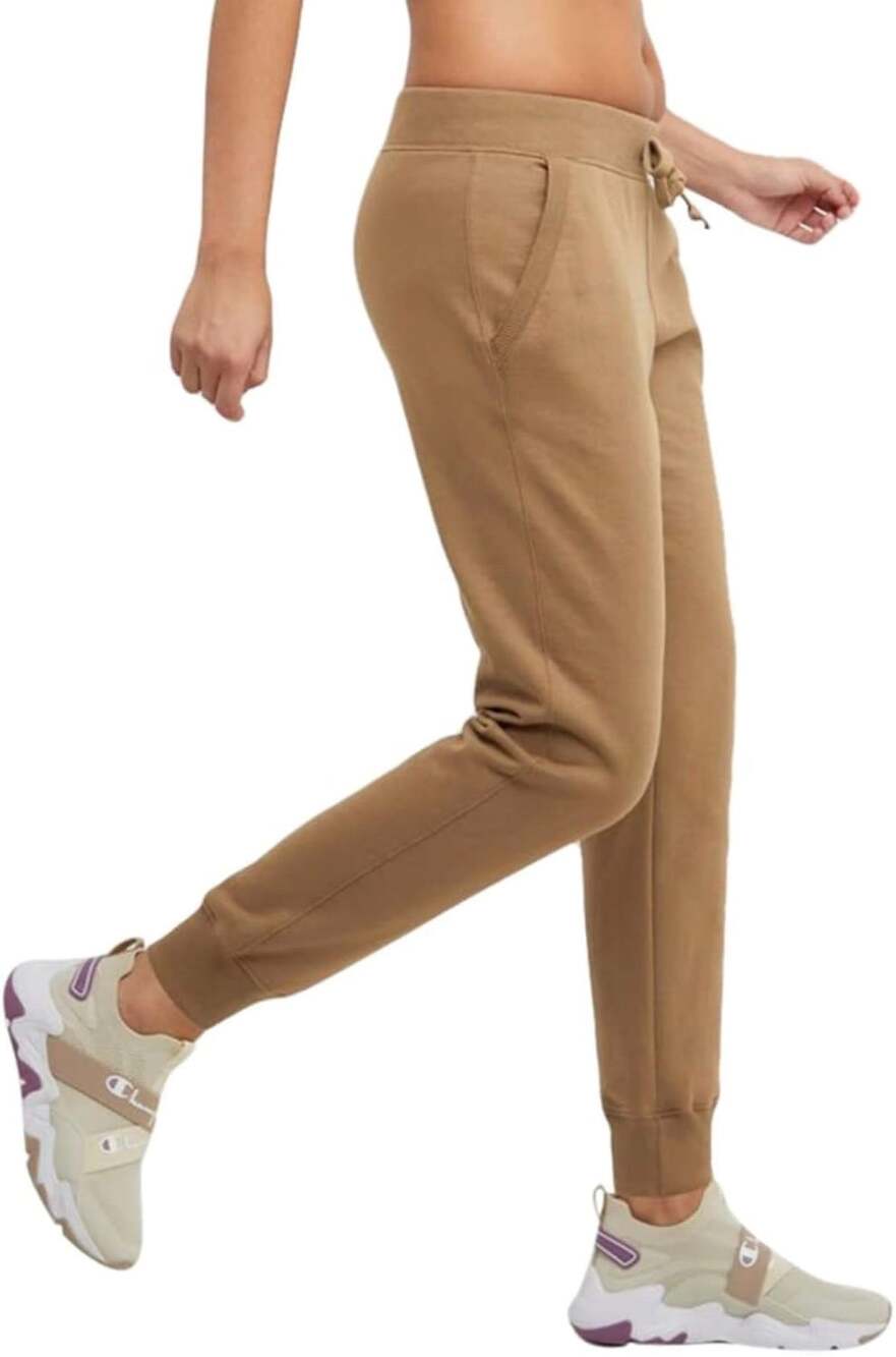 Champion Joggers Brown Sweatpants Logo Script Size M